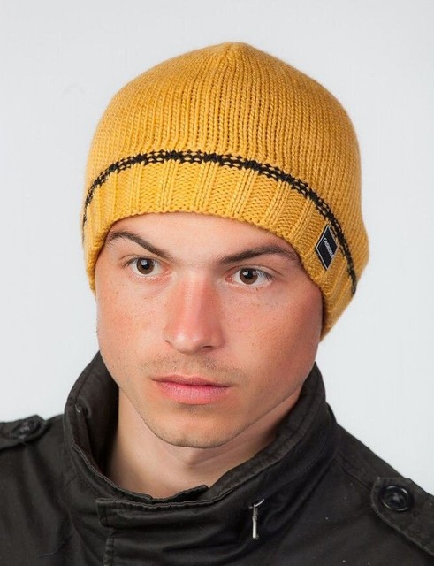 Чоловіча подовжена шапка «Ross Uni» жовтий