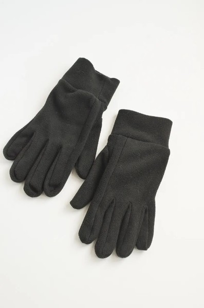 Перчатки из флиса черные 0229