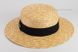 Шляпа канотье из соломы с широкими полями золотистого цвета D 143А-43