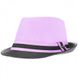 Шляпа Brezza Федора светло-фиолетовая.