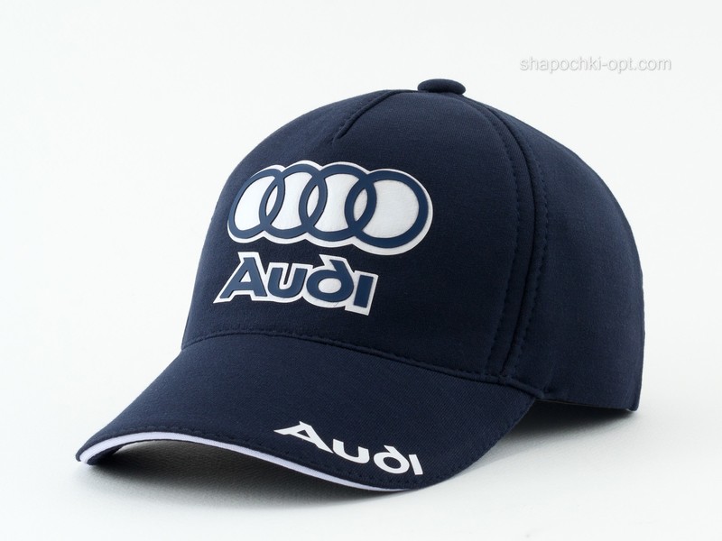 Бейсболка трикотажна Audi синя