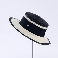 Женская шляпа светло-бежевый/черный