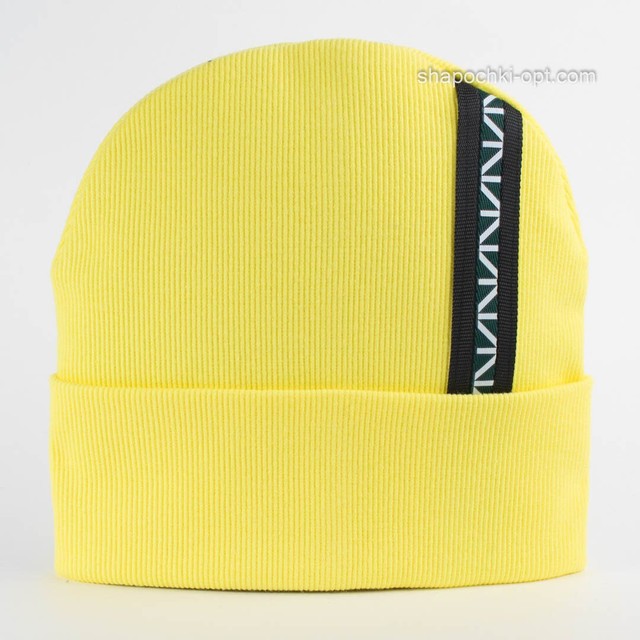 Удлиненная шапка для мальчика Редди желтого цвета