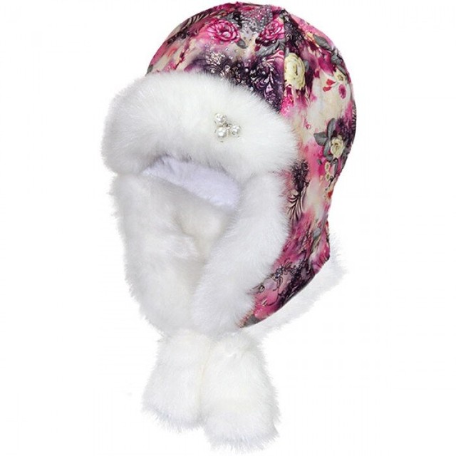 Зимова шапка для дівчинки "Яна" рожевий