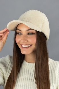 Бейсболка из пальтовой диагонали Арман светло-бежевая арт. 6097