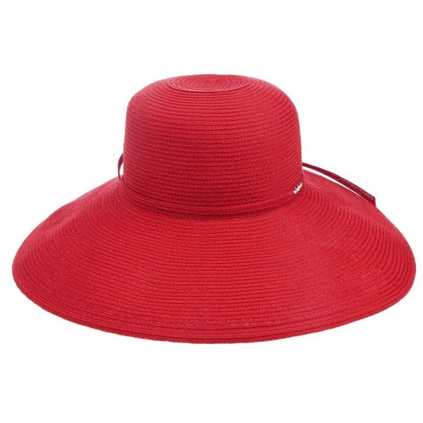 Женские шляпы с полями красного цвета D 100-13