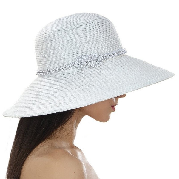 Пляжная шляпа Del Mare с морским узлом белая D 138-02