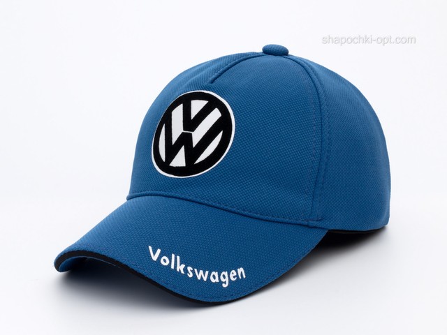 Бейсболка з автологотипом Volkswagen джинс, лакоста п'ятиклинка