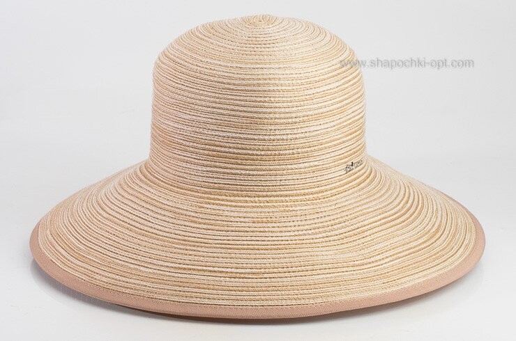 Жіночий капелюх Del Mare бежевого кольору D 038А-10.32