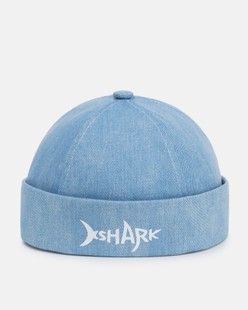Докерка детская Shark из коттона светлый джинс