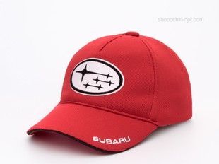 Дитяча бейсболка з автологотипом Subaru червона, лакоста розмір S