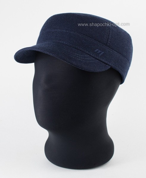 Мужская кепка из шерсти темно-синяя NK2-W05
