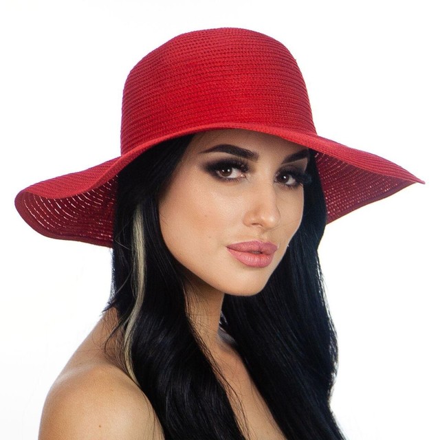 Женские шляпы красного цвета оптом D 039-13