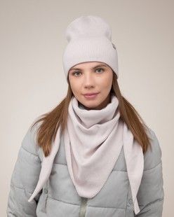 Комплект Alaya (шапка, бактус) глазур
