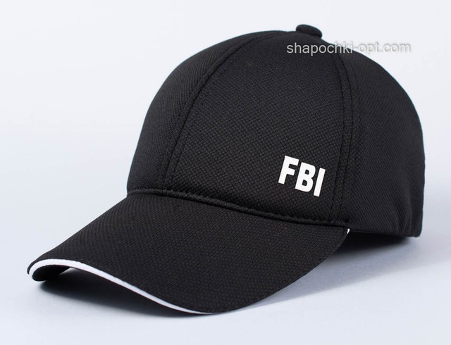 Бейсболка Sahara FBI чорний, лакоста шестиклинка
