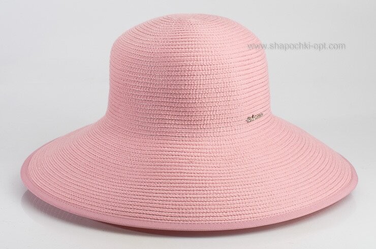 Літній жіночий капелюх пудрового кольору D 038А-23
