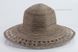 Шляпа с перфорированным полем темно-коричневая D 005-32