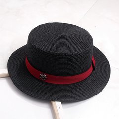 Шляпа канотье черная