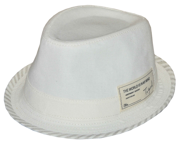 Шляпа джокер шеврон белая 07045-27