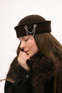 Морячка кашемірова Ланцюг темний шоколад арт. 8801-3