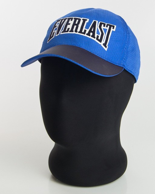 Яскраво-синя бейсболка з темно-синім козирком Everlast плащівка перфорація п'ятиклинка