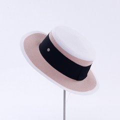 Женская шляпа белый/пудра