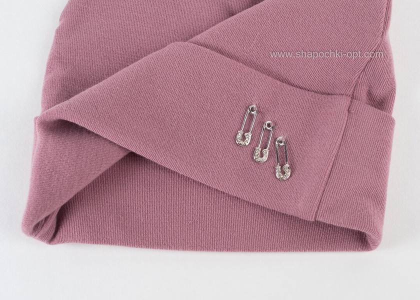 Женская трикотажная шапочка Pin светло-розовая