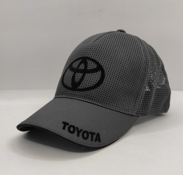 Бейсболка з сітки автологотип Toyota темно-сіра