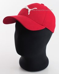 Спортивная бейсболка красная с белой вышивкой Puma Baseball Cap