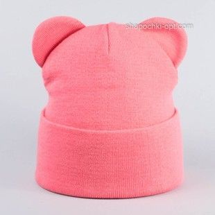 Шапка Ширли коралловая