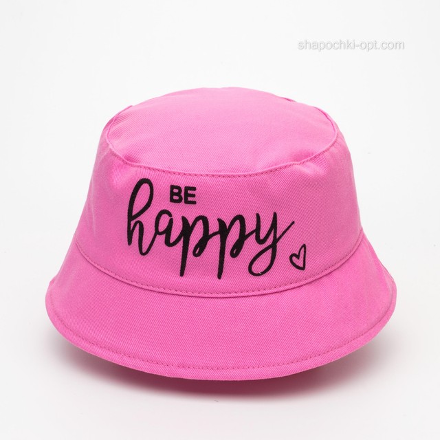 Панама Be Happy (котон) рожева