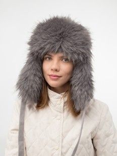 Ушанка У-55 №23/9 графит/серый