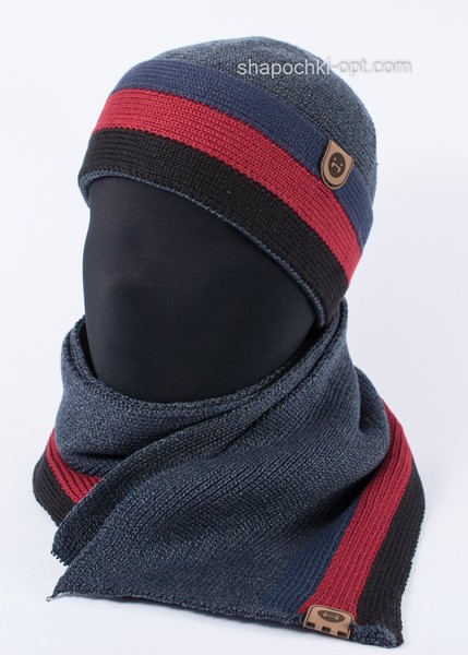 Комплект шапка і шарф Rumo HD-7 джинс