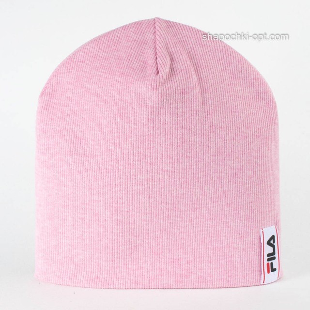 Модная шапка для девочки Fila розовая 52-54