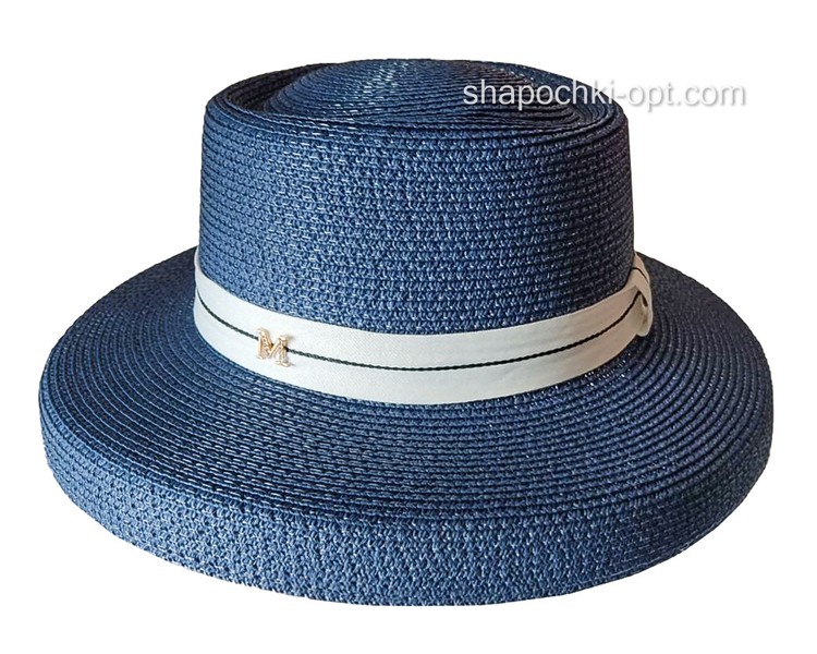 Летняя шляпа синяя