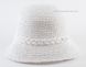 Модная белая шляпка D 200-02