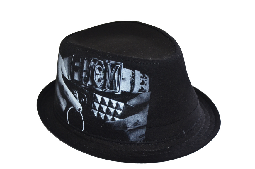 Шляпы оптом Джокер фотопринт х/б "FUCK" 070453-45