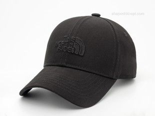 Бейсболка черная с большой вышивкой TNF