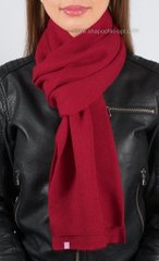 Стильный и модный вязаный шарф S-1 цвет вишневый