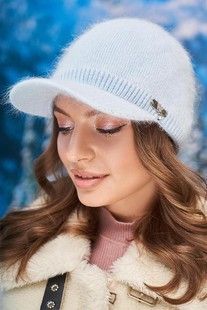 Бейсболка з ангори Долорес блакитна 4955