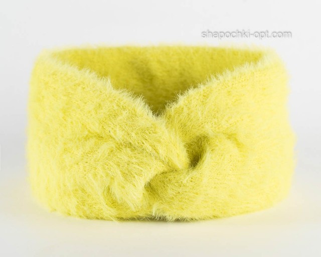 Тепла пов'язка для дівчаток Patricia Ch лимонний колір