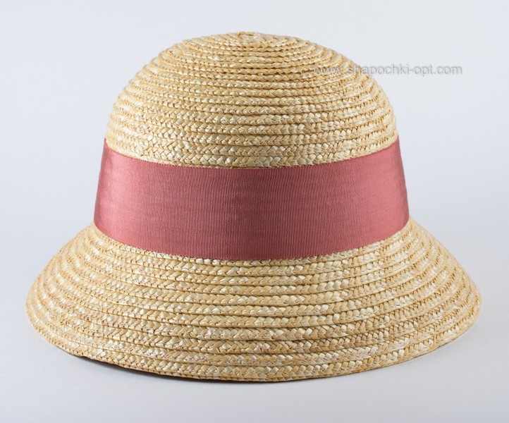 Маленький солом'яний капелюшок з стрічкою D 186-43.23