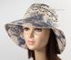 Шляпа летняя женская Бахрома синие пионы 0203