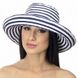 Жіночі літні білі з темно-синім капелюхи D 027-02.05