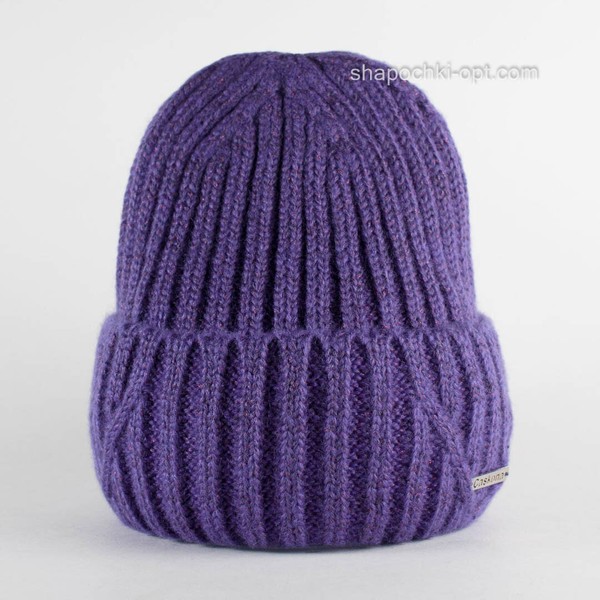 Яркая шапочка с люрексом April Ch Flip Uni фиолетовая