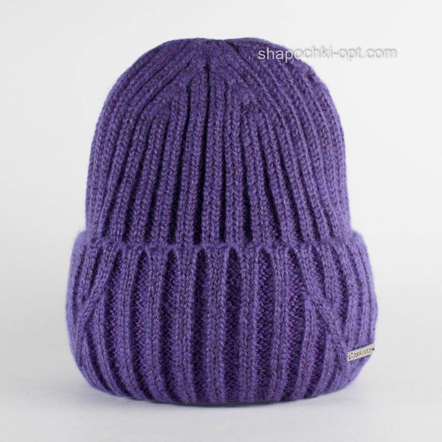 Яскрава шапочка з люрексом April Ch Flip Uni фіолетова