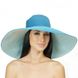 Женские шляпы с широкими полями темно-бирюзового цвета D 014-38