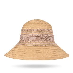 Капелюх з шифоновим бантом GS-TL 203 бежевий