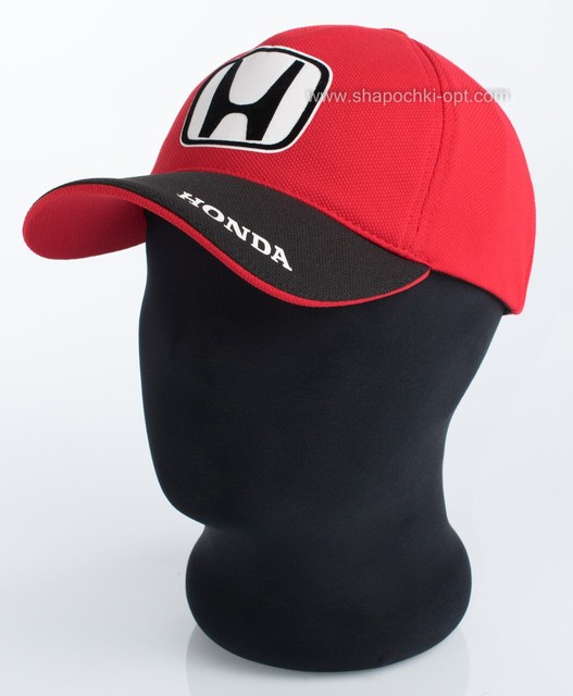 Мужская бейсболка с авто логотипом Honda красная