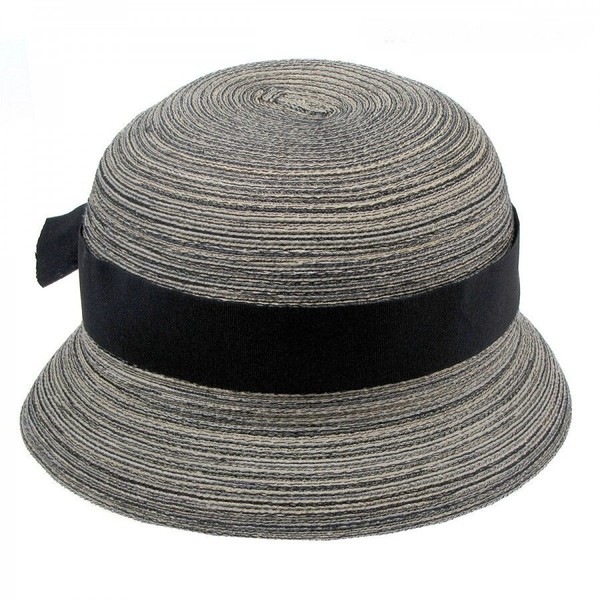 Жіночі літні міні-шляпки темно-сірого кольору D 102-08